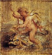 Peter Paul Rubens Cupid Riding a Dolphin oil painting reproduction